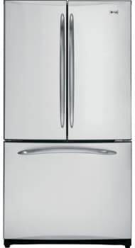 Ge Pfcs1nfwss 20 9 Cu Ft Counter Depth French Door Refrigerator With 4 Glass Shelves Gallon Door Storage Turbocool Setting And Automatic Ice Maker Stainless Steel