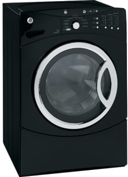 Ge Wcvh6600hbb 27 Inch Front Load Washer With 3 8 Iec Cu Ft Capacity 26 Wash Cycles Hydrowash System 1 100 Rpm Spin Speed And Ada Compliant Black