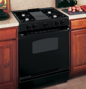 Ge Jgss05dembb 30 Inch Slide In Gas Range With 4 Open Burners 4 5