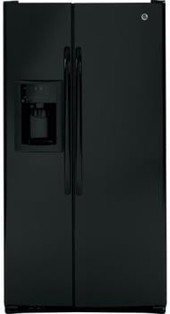 GE GSHF5KGXBB 25.4 cu. ft. Side by Side Refrigerator with 3 Glass