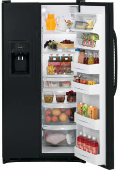Ge 25 cu ft side by side refrigerator outlet