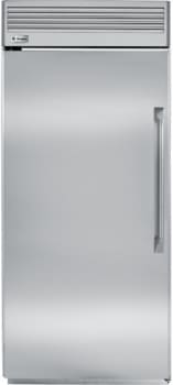 Monogram ZIFP360NXLH 36 Inch Built-in Upright Freezer with Wire