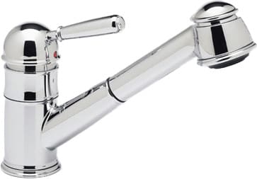 Rohl R77v3apc Single Lever Pull Out Kitchen Faucet With Metal