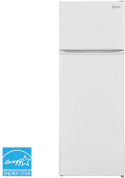 Avanti RA75V0W - 22 Inch Counter Depth Freestanding Top Freezer Refrigerator with 7.4 cu. ft. Total Capacity (Front View))