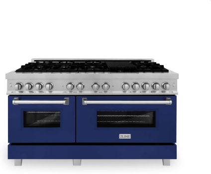ZLINE RASBG60 - 60 Inch Pro-Style Double Oven Dual Fuel Range