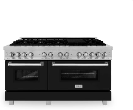 ZLINE RASBLM60 - 60 Inch Pro-Style Double Oven Dual Fuel Range