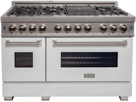 ZLINE RASWMGR48 - 48 Inch Pro-Style Double Oven Dual Fuel Range in Fingerprint Resistant Stainless