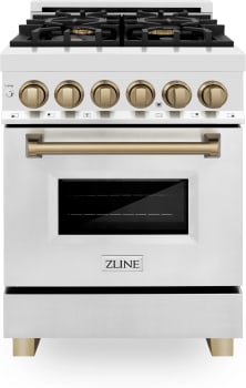 ZLINE Autograph Edition RAZ24CB - 24 Inch Pro-Style Dual Fuel Range