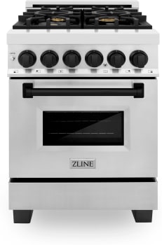 ZLINE Autograph Edition RAZ24MB - 24 Inch Pro-Style Dual Fuel Range