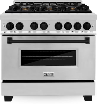 ZLINE Autograph Edition RAZ36MB - 36 Inch Freestanding Dual Fuel Range