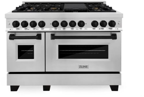 ZLINE Autograph Edition RAZ48MB - 48 Inch Pro-Style Double Oven Dual Fuel