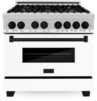 ZLINE Autograph Edition RAZWM36MB - 36 Inch Pro-Style Dual Fuel Range