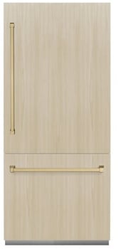 ZLINE Autograph Edition RBITZ36CB - 36 Inch Built-In Bottom-Freezer Refrigerator