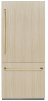 ZLINE Autograph Edition RBITZ36G - 36 Inch Built-In Bottom-Freezer Refrigerator