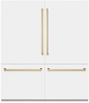 ZLINE Autograph Edition RBITZWM72CB - 72 Inch Built-In 4-Door French Door Refrigerator