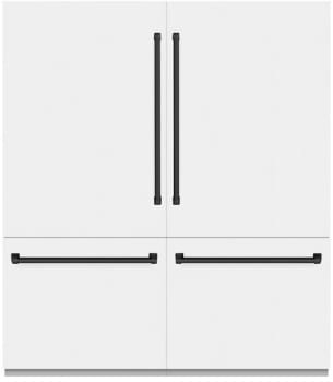 ZLINE RBITZWM72MB 72 Inch Built-In 4-Door French Door Refrigerator