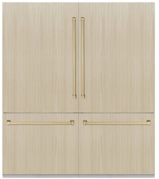 ZLINE Autograph Edition RBITZ72CB - 72 Inch Built-In 4-Door French Door Refrigerator