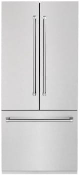 ZLINE RBIVSN36 36 Inch Built-In French Door Refrigerator with 19.6