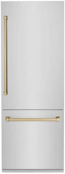 ZLINE Autograph Edition RBIVZ30430CB - 30 Inch Built-In Bottom Freezer Refrigerator