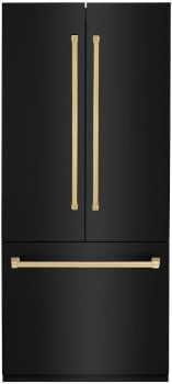 ZLINE Autograph Edition RBIVZBS36G - 36 Inch Built-In French Door Refrigerator