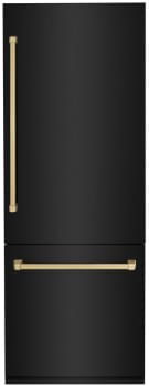 ZLINE Autograph Edition RBIVZBS30CB - 30 Inch Built-In Bottom Freezer Refrigerator
