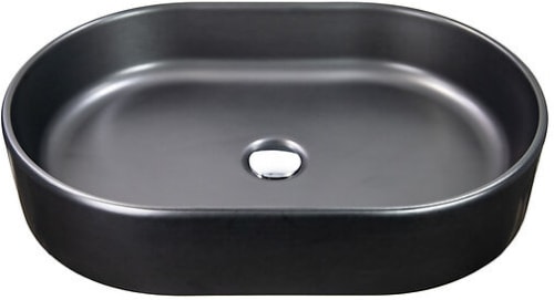 Nantucket Sinks Regatta Collection RC5022MB - 24 Inch Top Mount Oval Bathroom Sink with 5 Inch Bowl Depth