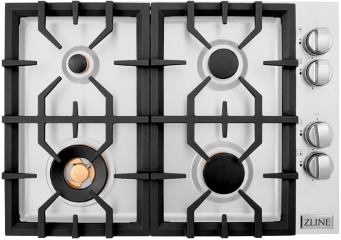 ZLINE RCBR30 - 30 Inch Gas Cooktop with 4 Sealed Italian Brass Burners