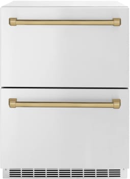 ZLINE Autograph Edition RDSOZST24CB - Touchstone 24 Inch Built-In Undercounter Double Drawer Refrigerator