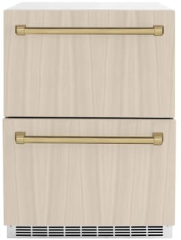 ZLINE Autograph Edition RDSPOZ24CB - Touchstone 24 Inch Built-In Undercounter Double Drawer Refrigerator (Panels Not Included)