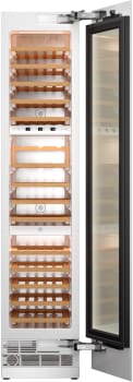 Bertazzoni Professional Series REF18WCBPRV - 18 Inch Triple Zone Wine Cooler Column in Opened View
