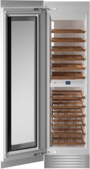 Bertazzoni REF24WCPRL23 - 24 Inch Panel Ready Dual Zone Wine Cooler Column with 80 Bottle Capacity - Left Hinge