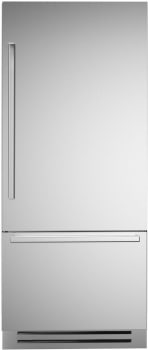 Bertazzoni Master Series REF36BMBIXRT - 36 Inch Built-In Bottom Freezer Refrigerator with 19.6 Cu. Ft. Total Capacity