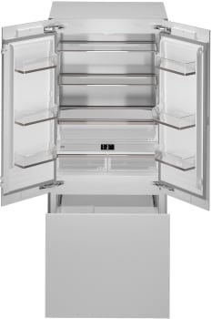 Bertazzoni Professional Series REF36FDBZPNV24 - 36 Inch Panel Ready Counter Depth Built-In French Door Refrigerator
