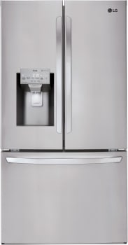 LG LFXC22526S - 36 Inch Counter Depth Smart French Door Refrigerator with 22.1 Cu. Ft. Capacity