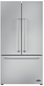 Dcs Dcsrera9 2 Piece Kitchen Appliances Package With French Door Refrigerator And Gas Range In Stainless Steel