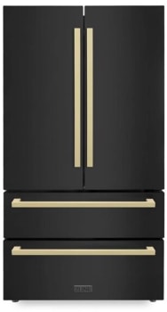 ZLINE Autograph Edition RFMZ36BSFCB - 36 Inch Counter-Depth 4-Door French Door Refrigerator