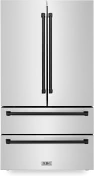 ZLINE Autograph Edition RFMZ36MB - 36 Inch Counter-Depth 4-Door French Door Refrigerator