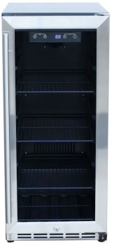 Summerset RFR15G - 15-Inch Outdoor Rated Fridge with Glass Door
