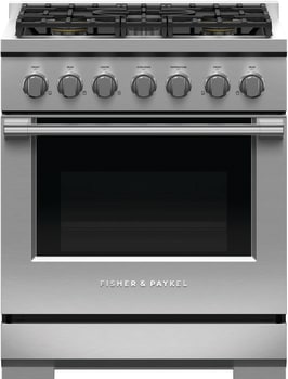 Fisher & Paykel Series 7 RGV3305L - 30 Inch Professional Gas Range: 5 Burners