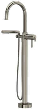 Rohl Authentica™ TAU39BN - Authentica™ Thermostatic Single Hole Floor Mount Tub Filler Trim in Brushed Nickel