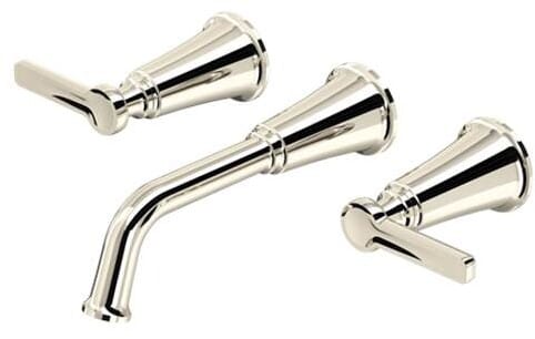Rohl Momenti™ TMMSQ03JPN - Momenti™ Wall Mount Lavatory Faucet Trim with 1.2 GPM Flow Rate in Polished Nickel