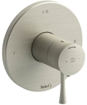 Rohl Edge™ TEDTM23BN - Edge™ 1/2" Therm & Pressure Balance Trim With 3 Functions in Brushed Nickel