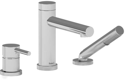 Rohl GS TGS10C - GS 3-Hole Deck Mount Tub Filler Trim with Hand Shower in Chrome