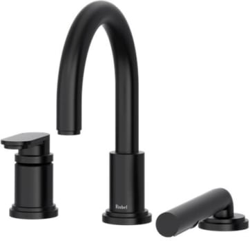 Rohl Arca™ TAA10BK - Arca™ 3-Hole Deck Mount Tub Filler Trim in Black