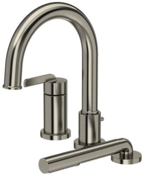 Rohl Authentica™ TAU16BN - Authentica™ 3-Hole Pressure Balance Deck Mount Tub Filler Trim in Brushed Nickel