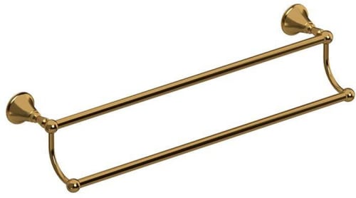 Rohl Momenti™ MM6BG - Momenti? Double 24" Towel Bar in Brushed Gold