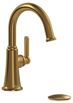 Rohl Momenti™ MMRDS01JBG - Momenti? Single Handle Lavatory Faucet With C-Spout in Brushed Gold
