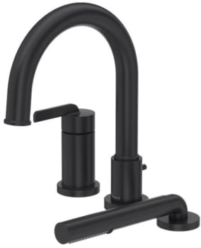 Rohl Authentica™ TAU16BK - Authentica™ 3-Hole Pressure Balance Deck Mount Tub Filler Trim in Black