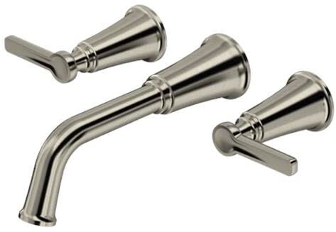 Rohl Momenti™ TMMSQ05JBN - Momenti™ Wall Mount Tub Filler Trim with 10.0 GPM Flow Rate in Brushed Nickel
