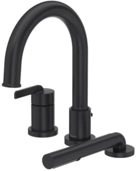 Rohl Authentica™ TAU10BK - Authentica™ 3-Hole Deck Mount Tub Filler Trim in Black